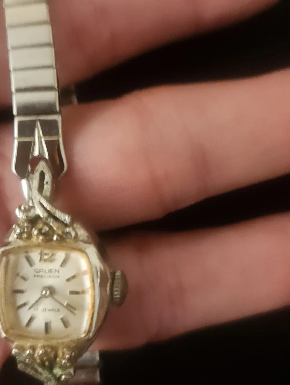 Vintage Gruen Precision Ladies Cocktail Watch - 17 Jewels Swiss Mechanical